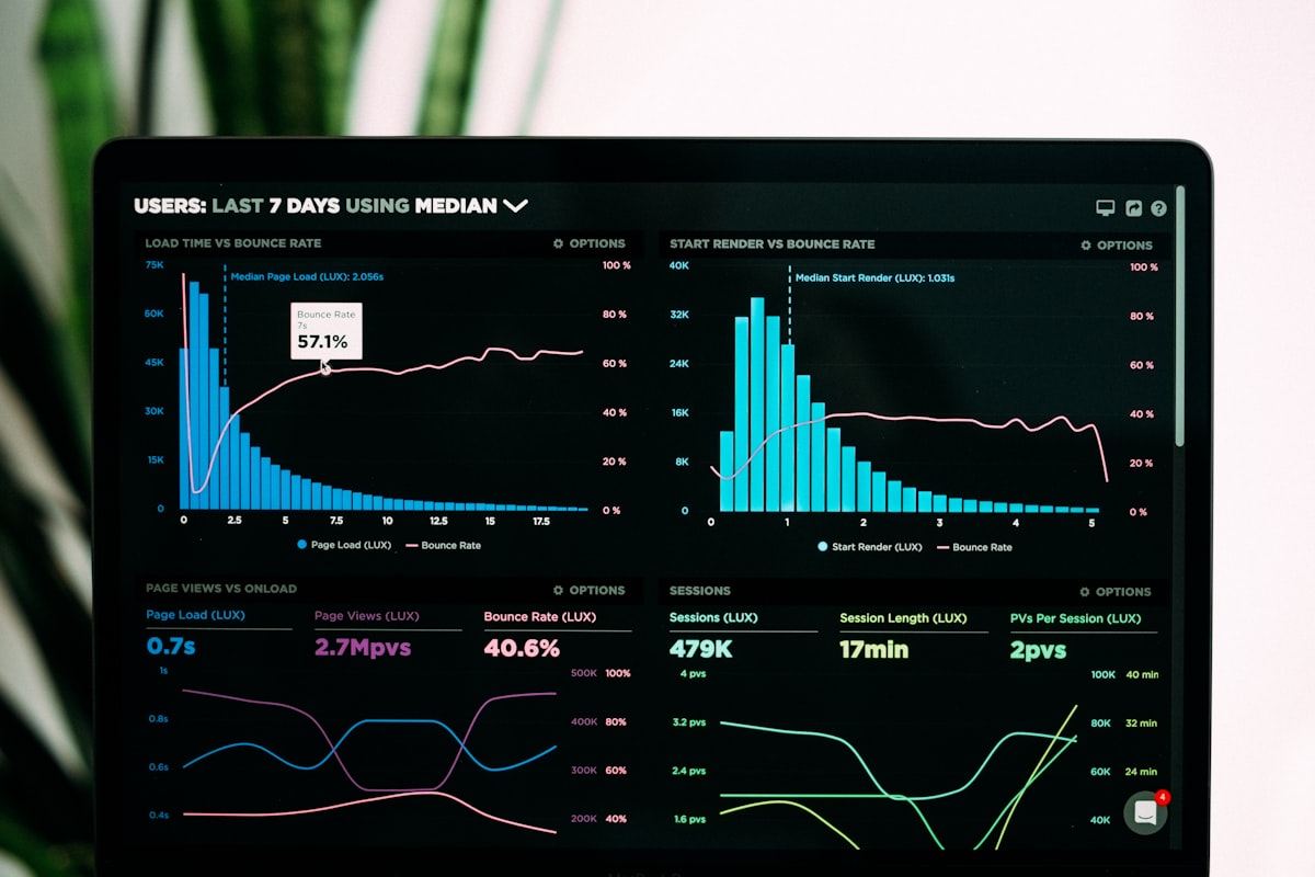 Professional reviewing organized data on a dashboard